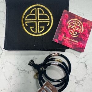 BudhaGirl Black Gold Rose Gold Three Kings Bangles Size Small